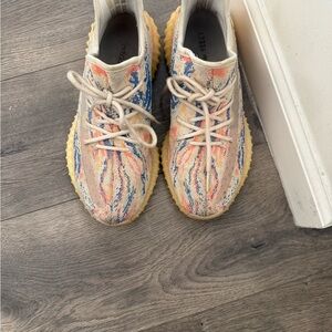 adidas Kids Multicolor Knit Sneakers - Cream, Blue & Orange